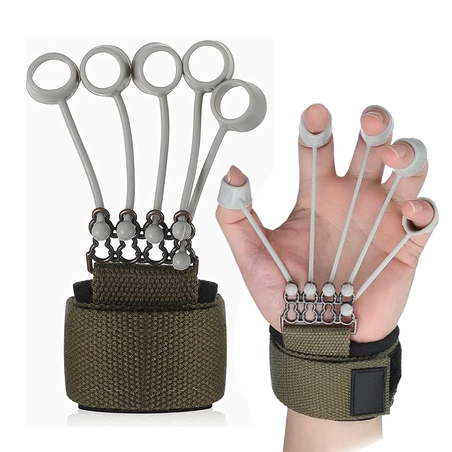 ZENITRAIN Finger Grip Stretcher Hand Strengthen Equipment Hand Exercise Band-C3 Pack Of 2 Hand Grip/Fitness Grip (Multicolor) (B0CQJW9NRF) Amazon Price History, Amazon Price Tracker