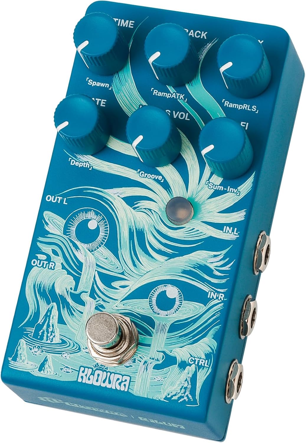 Rilum Multi-Head Tape Delay & Modulation Pedal for Electric Guitar and Synth, Vintage Tape Echo with Through-Zero Flanger, Chorus, Tap Tempo & Twisted Tempo, Stereo Outputs