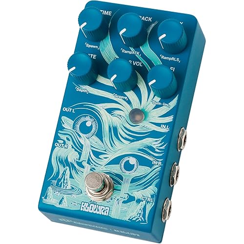 Rilum Multi-Head Tape Delay & Modulation Pedal for Electric Guitar and Synth, Vintage Tape Echo with Through-Zero Flanger, Chorus, Tap Tempo & Twisted Tempo, Stereo Outputs