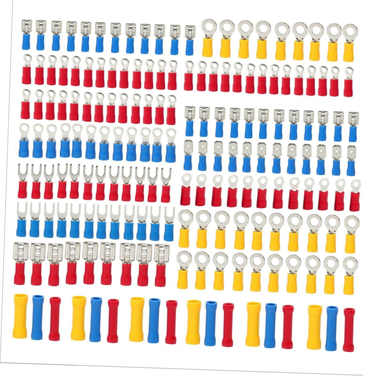 NAMOARLY 1200 Pcs Terminal Crimp Connector Crimp Connectors Automotive Connectors Wire Terminal Connectors Electrical Wiring Connectors Insulated Connectors Insulated Terminal
