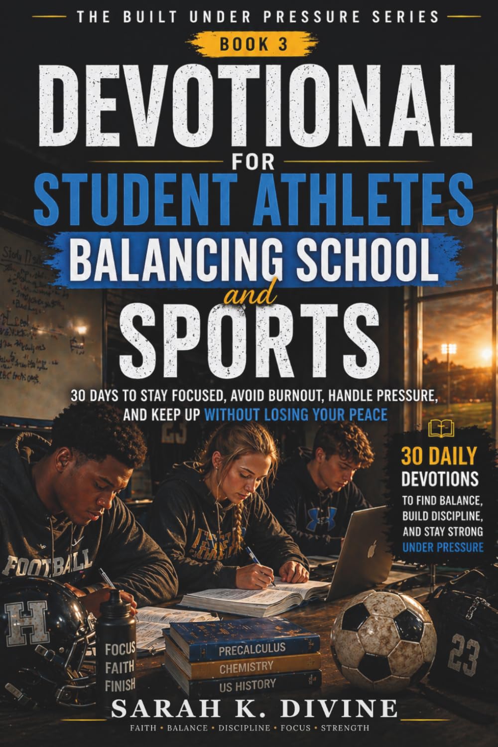 Devotional For Student Athletes Balancing School And Sports: 30 Days to Stay Focused, Avoid Burnout, Handle Pressure, and Keep Up Without Losing Your Peace (Built Under Pressure Series)