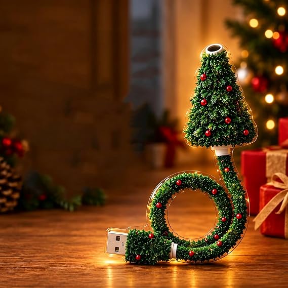 Christmas Projector Lights USB Plug and Play Holiday Indoor HD Night Light