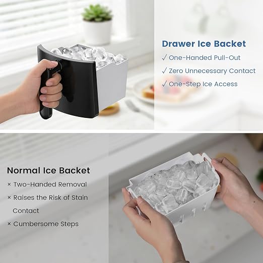 Máquina compacta para hacer hielo Electactic 18 lbs/día miniatura 7