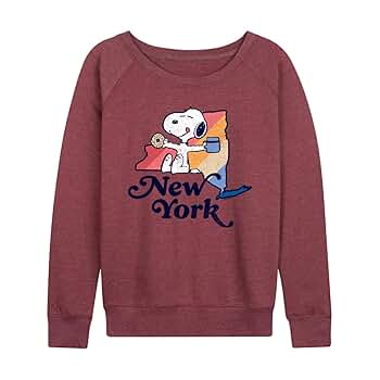 6 roku SNOOPY LIP SWEAT PULLOVER 美品 Peanuts Beach Sweatshirt Lilac - 100% Organic Cotton - Brava