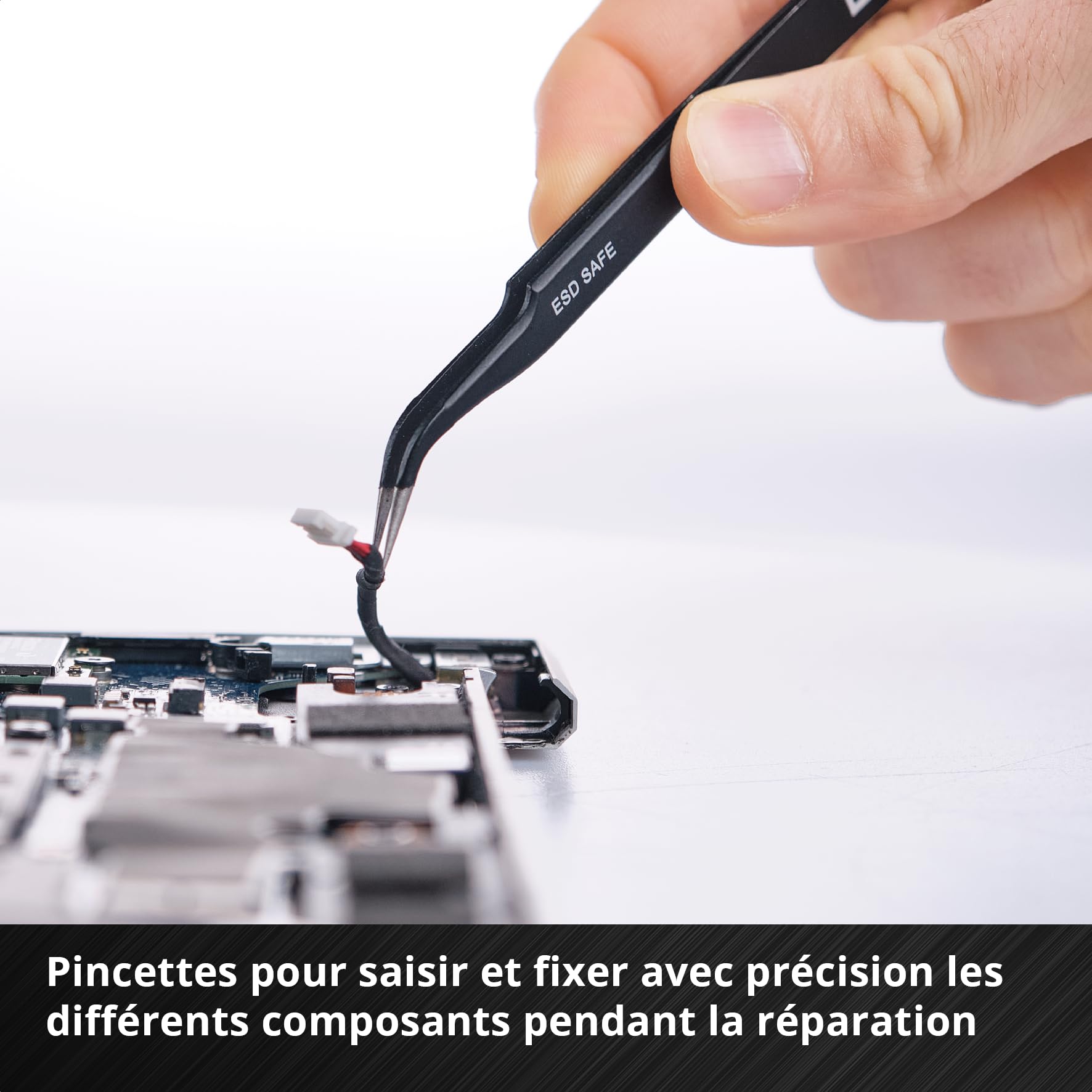 Original Einhell 84 pcs. kit de réparation de précision et électronique (embouts et douilles de précision, porte-embouts tournevis, rallonge d'arbre flexible, bracelet de mise à la terre, spudger)