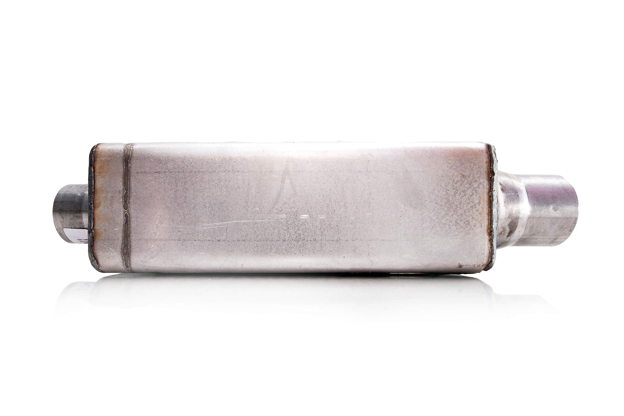 Silenciador De Rendimiento FLO-PRO Super V 2 Cámaras | Entrada Y Salida Doble 2.25" | Sonido Moderado