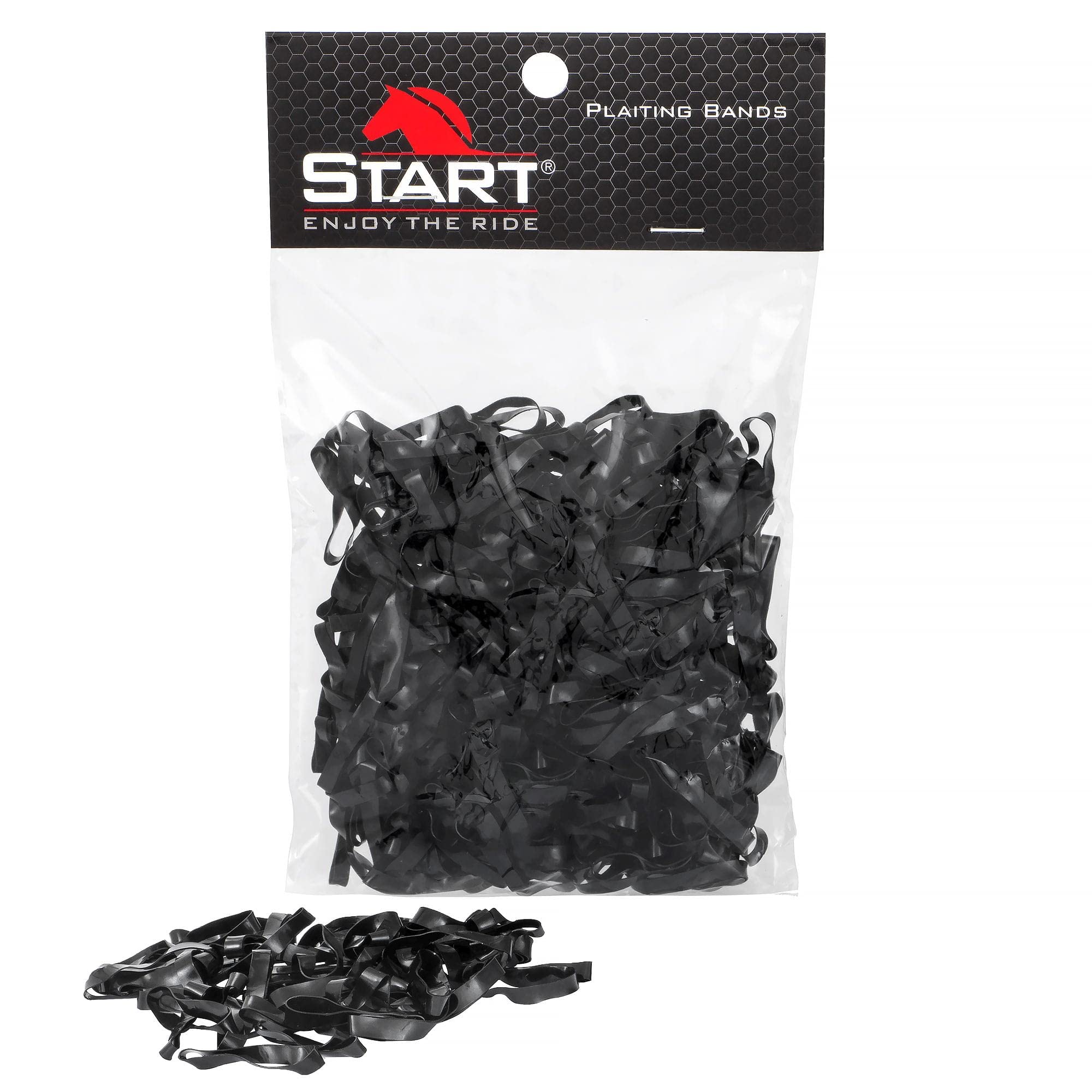 Start Elastici in Silicone per Criniera Cavallo – Set 500 pz - Morbidi, Resistenti, Delicati sul Pelo per Trecce Perfette (Nero)