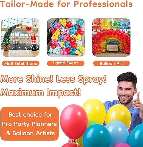 Miniatura 6 de Bubblegum - Aerosol de brillo para globos, 15 onzas líquidas, 168 horas, ultra duradero, de alto brillo, fórmula impermeable e instantánea, diseño