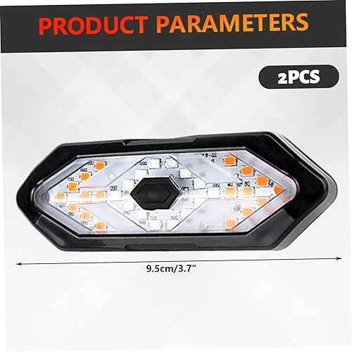 Miniatura 5 de 2 juegos de luces traseras para bicicleta con señales de giro inalámbrico remoto eléctrico señales de giro USB recargable impermeable parpadeo y luz