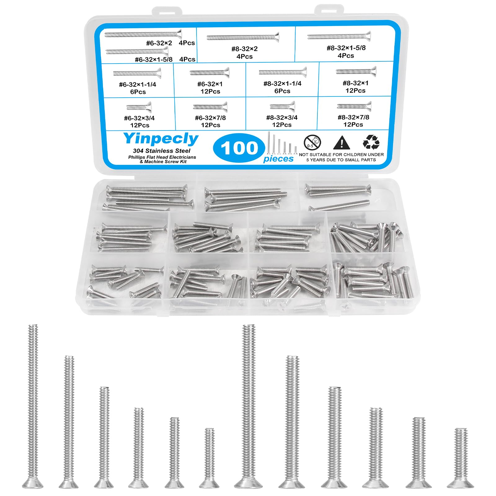 Phillips Pan Head Machine Screws #6-32 & #8-32 -7 Phillips Pan Head Machine Screws #6-32 & #8-32 -7