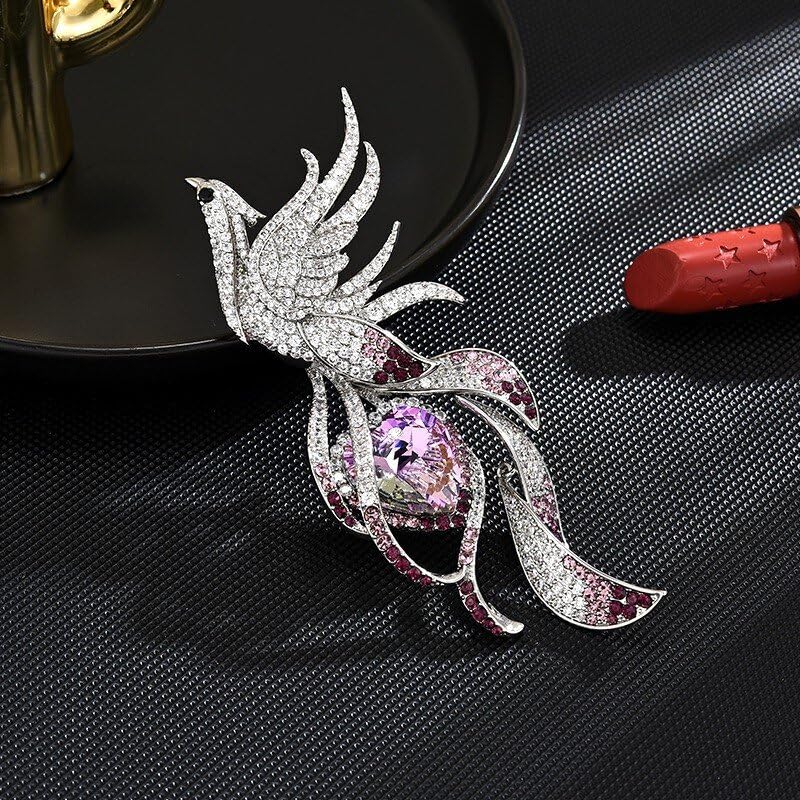 Image of Animal Brooch for Women Girls 18k Gold Plated Animal Brooch Pin Rhinestone Animal Brooch Lapel Pin Jewelry Thanksgiving Day Birthday Wedding Gifts for Mom Wife