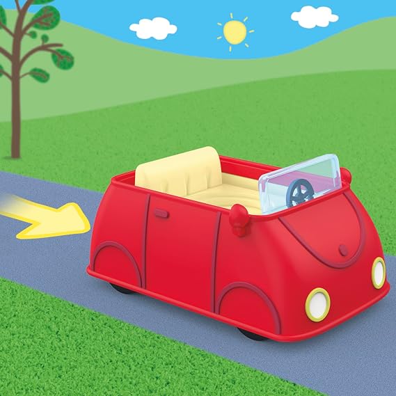 Peppa Pig Peppa's Little Vehicle Playset for Girls and Boys, Includes Helicopter, Camper, and Car, and 5 Figures Set, Preschool Toys, Ages 3+