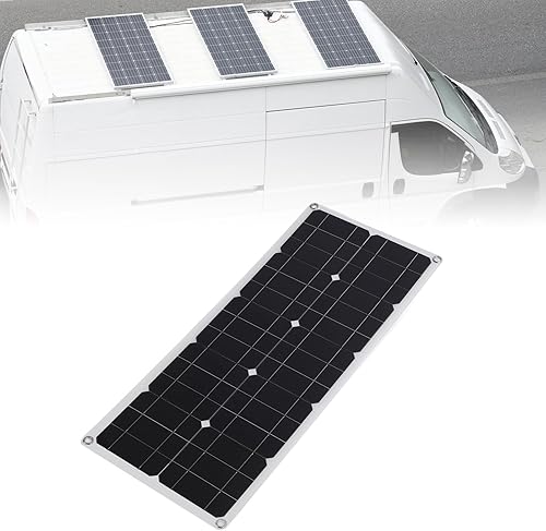 Miniatura 4 de Asixxsix Solar Panel Kit, 100W OBD Plug Solar Charge Controller Foldable Panel Energy Storage Flexible, Monocrystalline Kit for Outdoor RV Boat