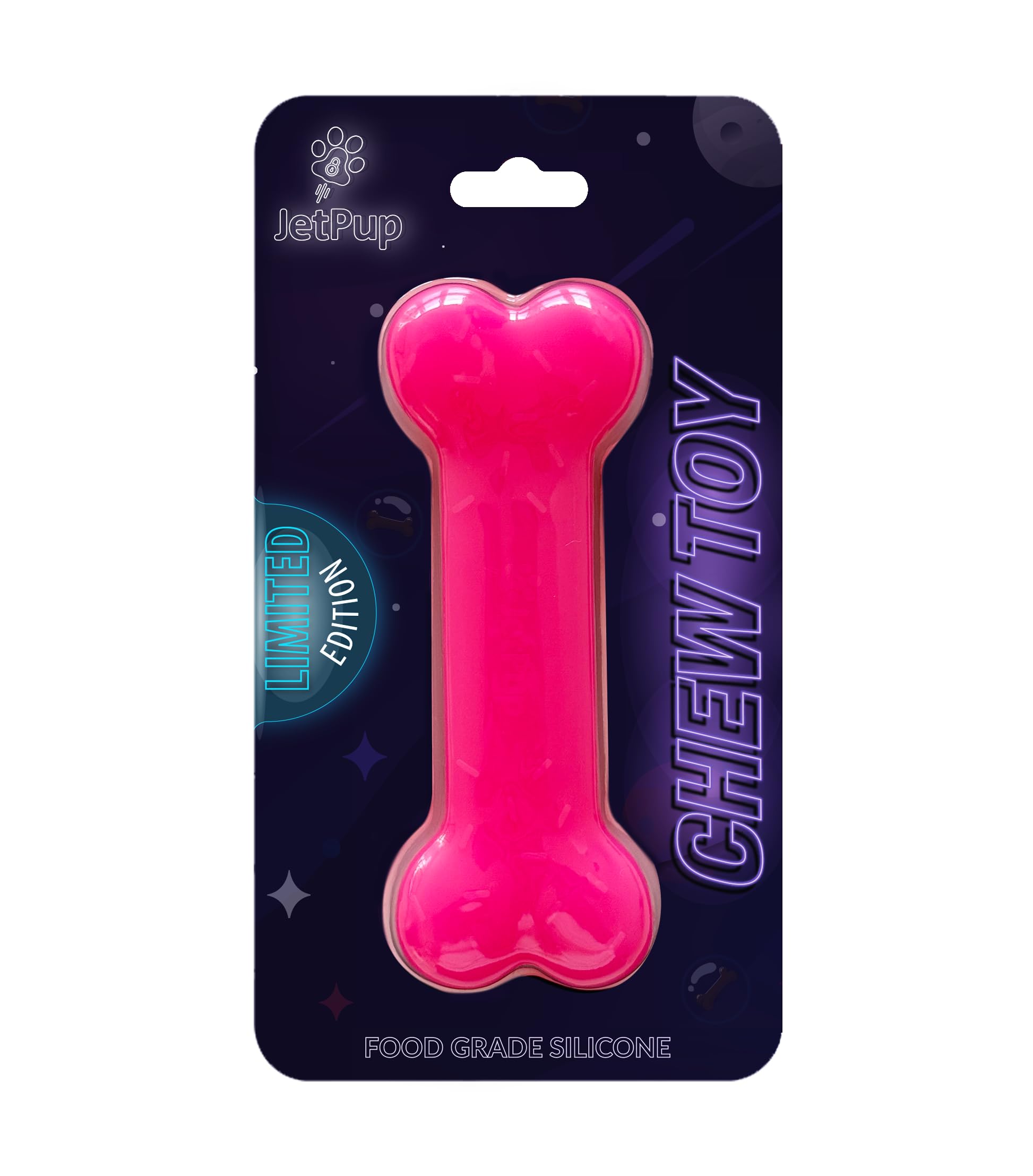 JetPup Pup Chew Toy - Bone - Human Grade Chew Toy - Human Pup Play - 100 Food