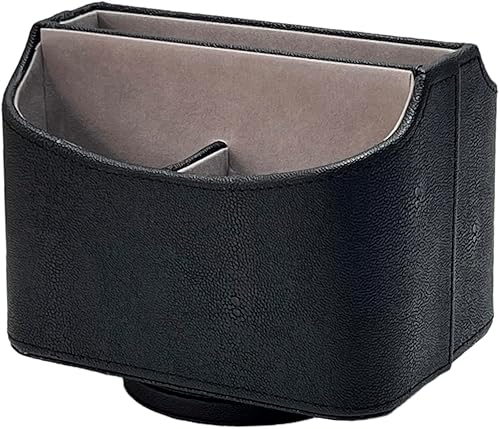 Miniatura 8 de UnionBasic organizador de controlador y control remoto, rotatorio en 360 grados, con diseño de cocodrilo en piel de poliuretano, soporte de