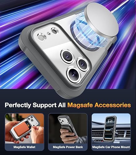 Miniatura 225 de Diaclara - Funda diseñada para iPhone 14 Pro Max, resistente, de cuerpo completo, con protector de pantalla sensible al tacto y antiarañazos + Blanco