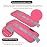 Ankle Weights, Wrist Leg Arm Weights for Women Men with Adjustable Straps, A Pair of 8LBS(4LB Each Weight) Strength Training Weighted for Jogging, Running, Walking, Fitness, Gym Workout, Red