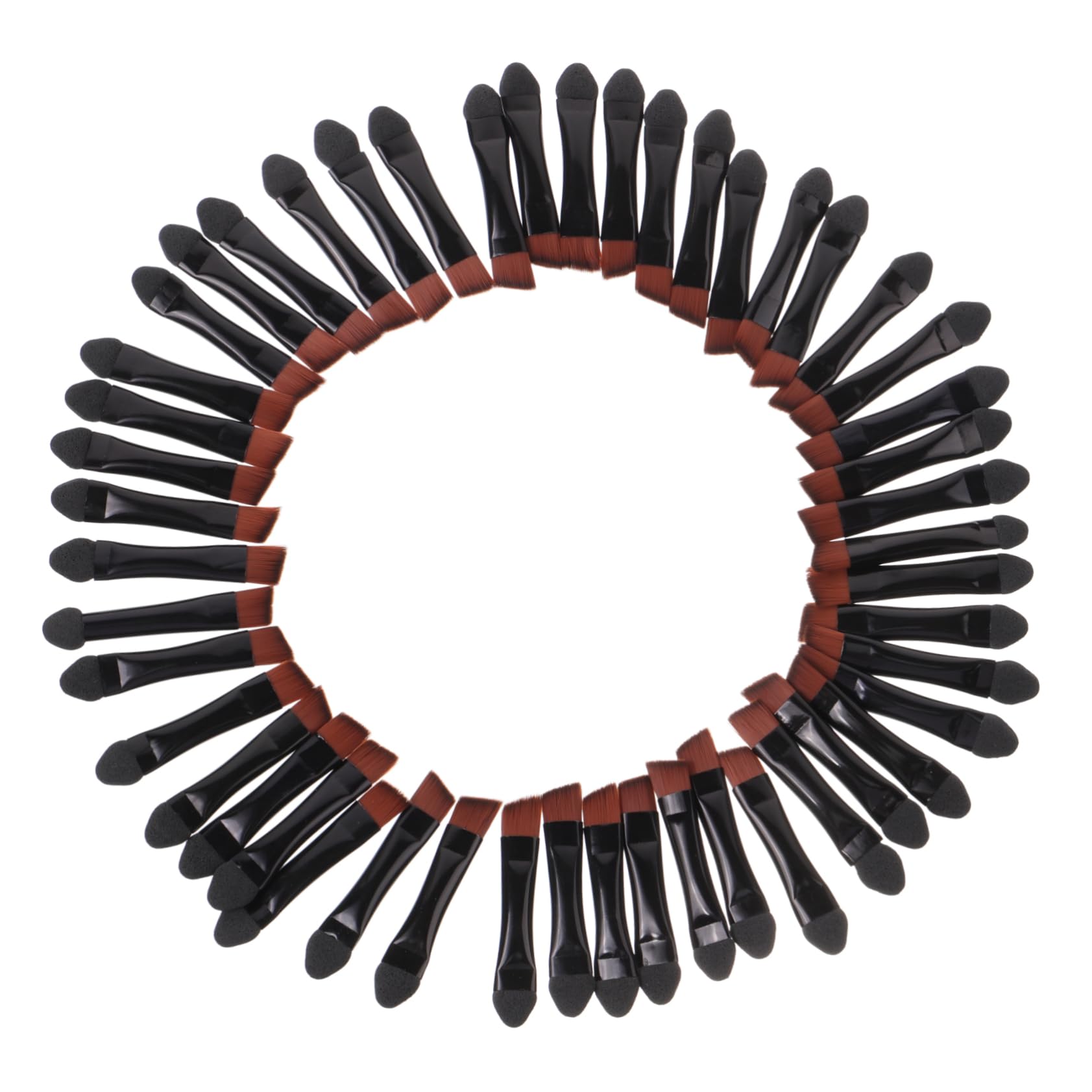 Didiseaon Essential Eye Shadow Brushes Set 50pcs Double-head Makeup Eyeshadow Alicators Gentle on Skin for Travel