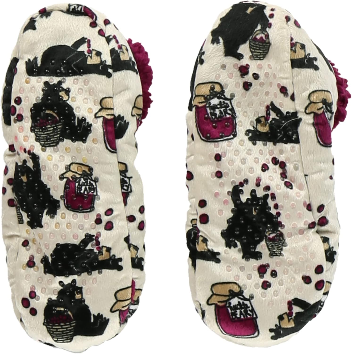 Lazy One Women's Moose & Bear Fuzzy Slippers