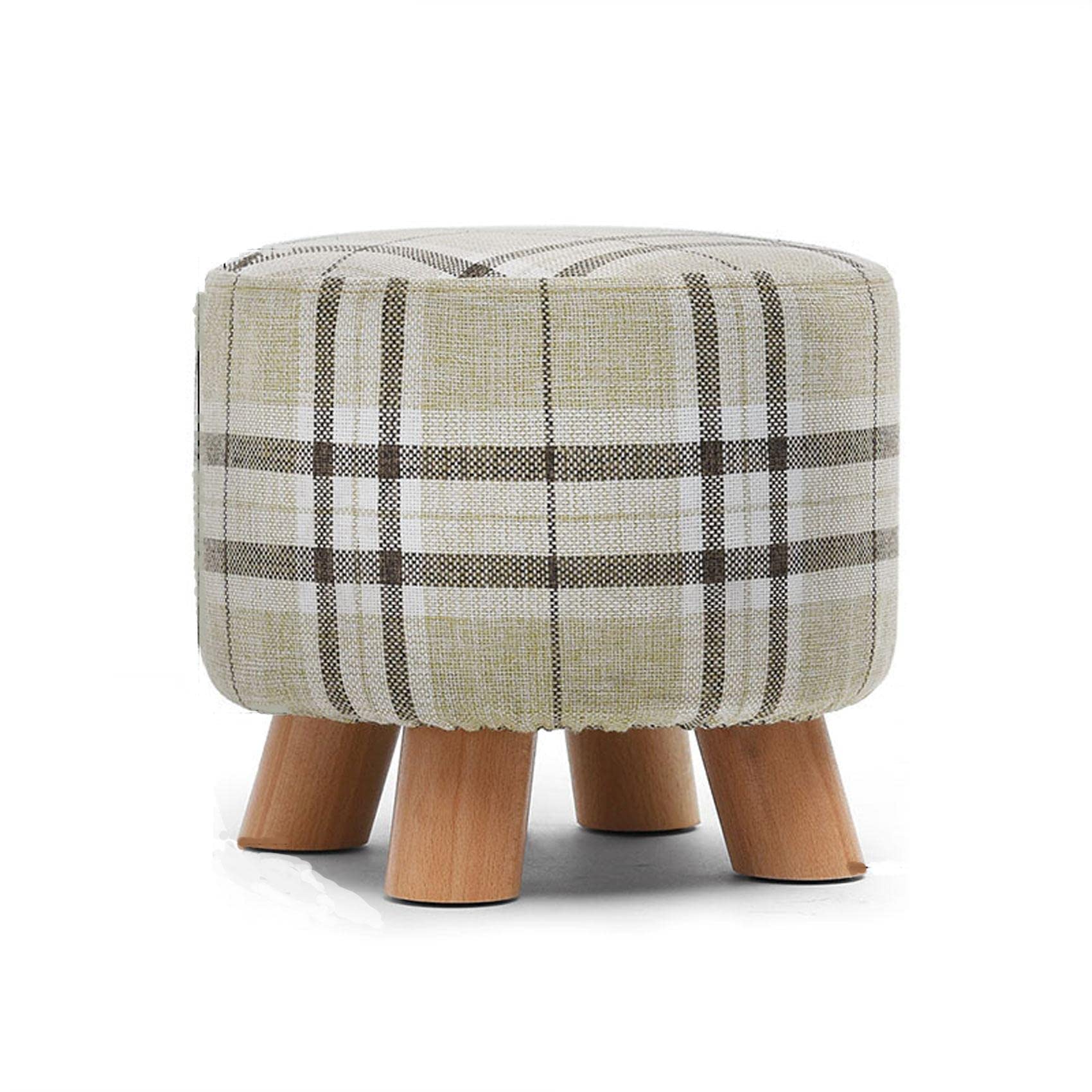 Housse de tabouret amovible pour ce repose-pieds bleu marine en lin