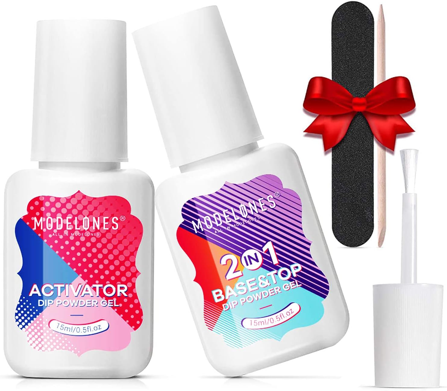 modelones Nail Polish Set 6 Colors, Glitter Quick Dry Mini Nail Lacquer Kit Gray Aurora Shimmer DIY Nail Art Manicure Gift For Women Girls ﻿