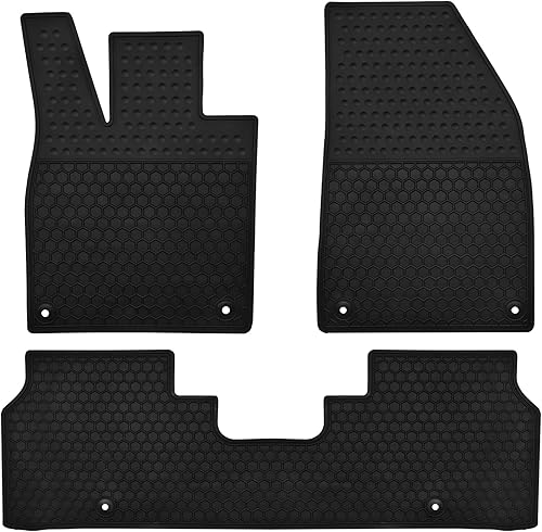 Miniatura 9 de Matericuo Alfombrillas de automóvil personalizadas para Volkswagen Jetta 2019-2023, alfombrillas de goma negras y rojas, protección para todo tipo