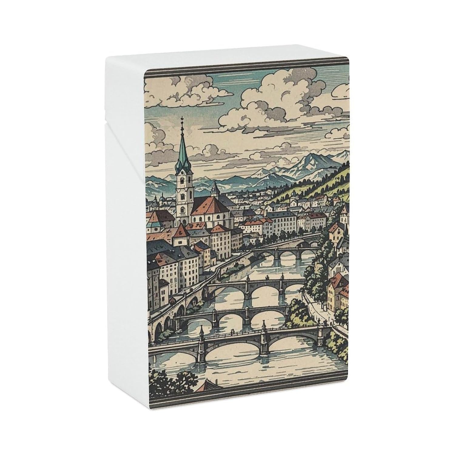 Salzburg Region Cigarette Case Waterproof Plastic Cigarette Box