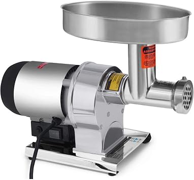 Weston Butcher Series Electric Meat Grinder & Sausage Stuffer, Commercial Grade, 0.75 HP and 560 Watts, 9 lbs per minute, Stainless Steel 09-1201-W