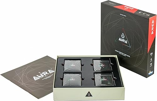 Miniatura 2 de Aura  Juego de estrategia familiar definitivo  2 - 4 jugadores  Divertido juego de deconstrucción de mazos abstractos