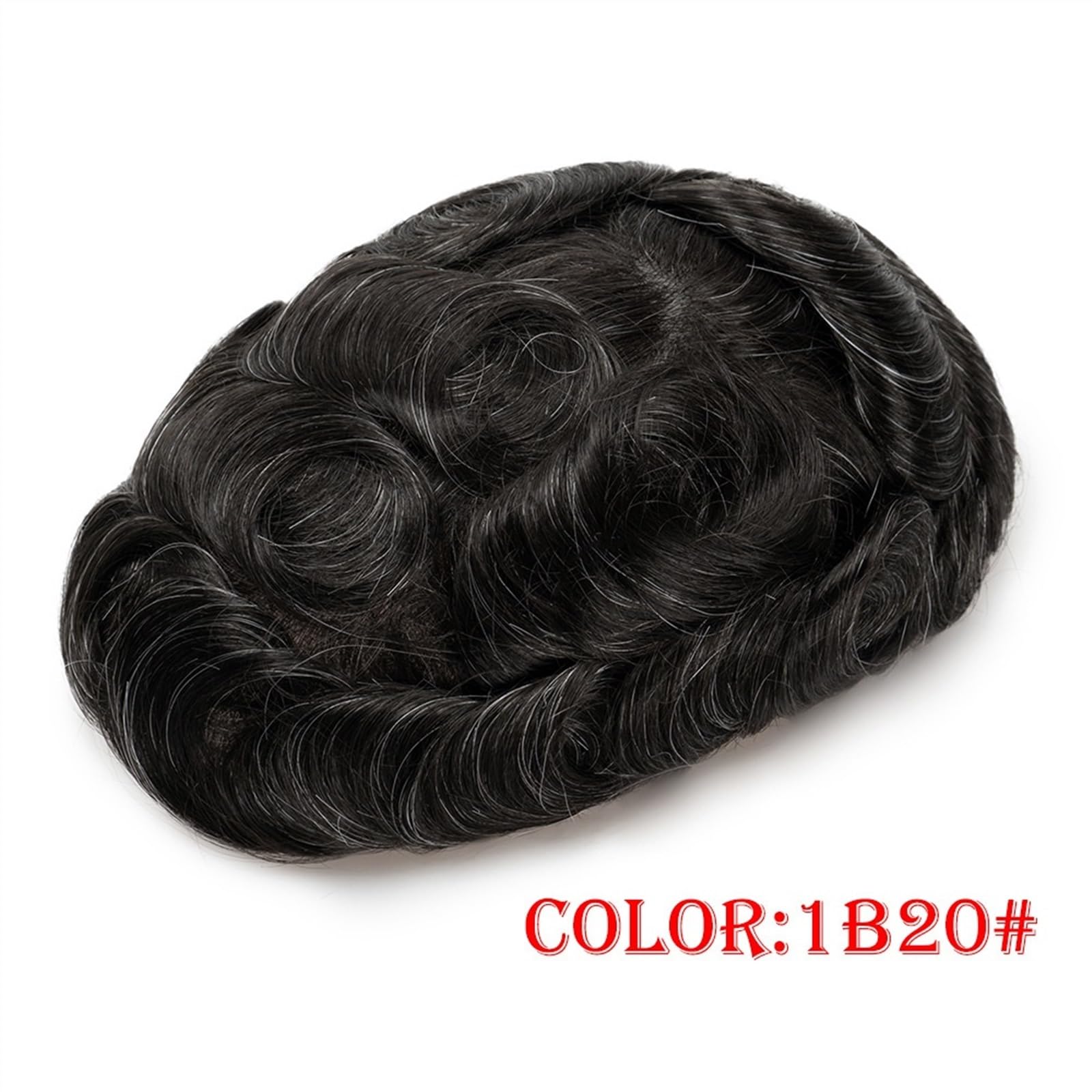 Tube dla mężczyzn peruka dla mężczyzn cienka skóra z pętlą w kształcie litery V peruka dla mężczyzn naturalne włosy Remy 0,03 mm szary ludzki włos system protezy włosów dla mężczyzn części