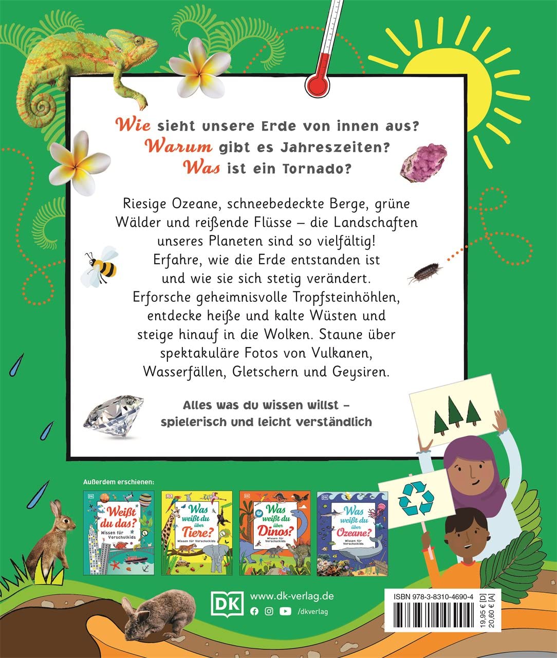Wissen für Vorschulkids. Was weißt du über die Erde?: Erstes großes Natursachbuch mit Fotos und Lesebändchen. Für Kinder ab 4 Jahren