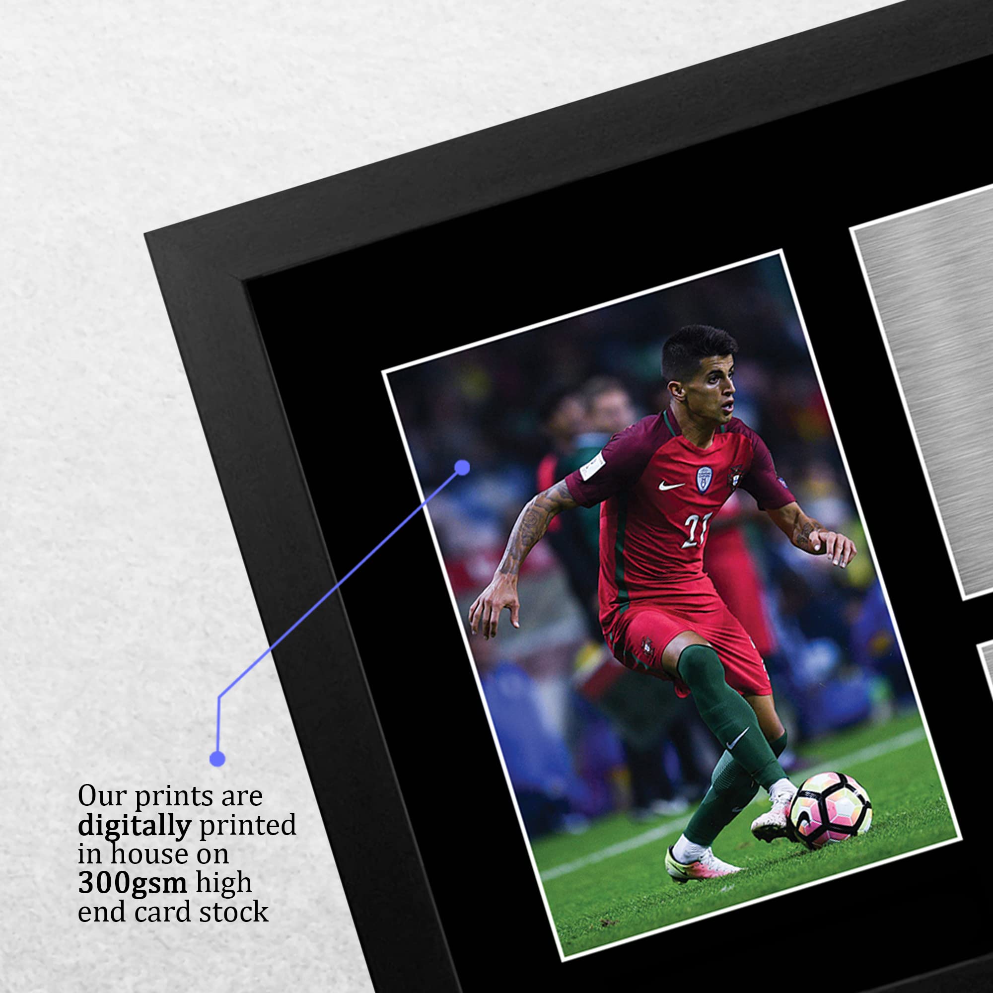Foto Con Autografo Stampato Di Joao Cancelo – Manchester City – A4 Incorniciata