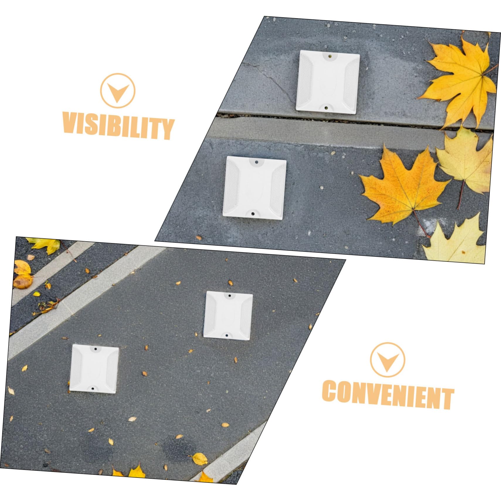 SHINEOFI 3 series Reflectores Para Reflectores Para Carreteras Tacos Reflectantes Para Pavimento Marcadores Reflectantes Para Peatones 10 piezas x 3