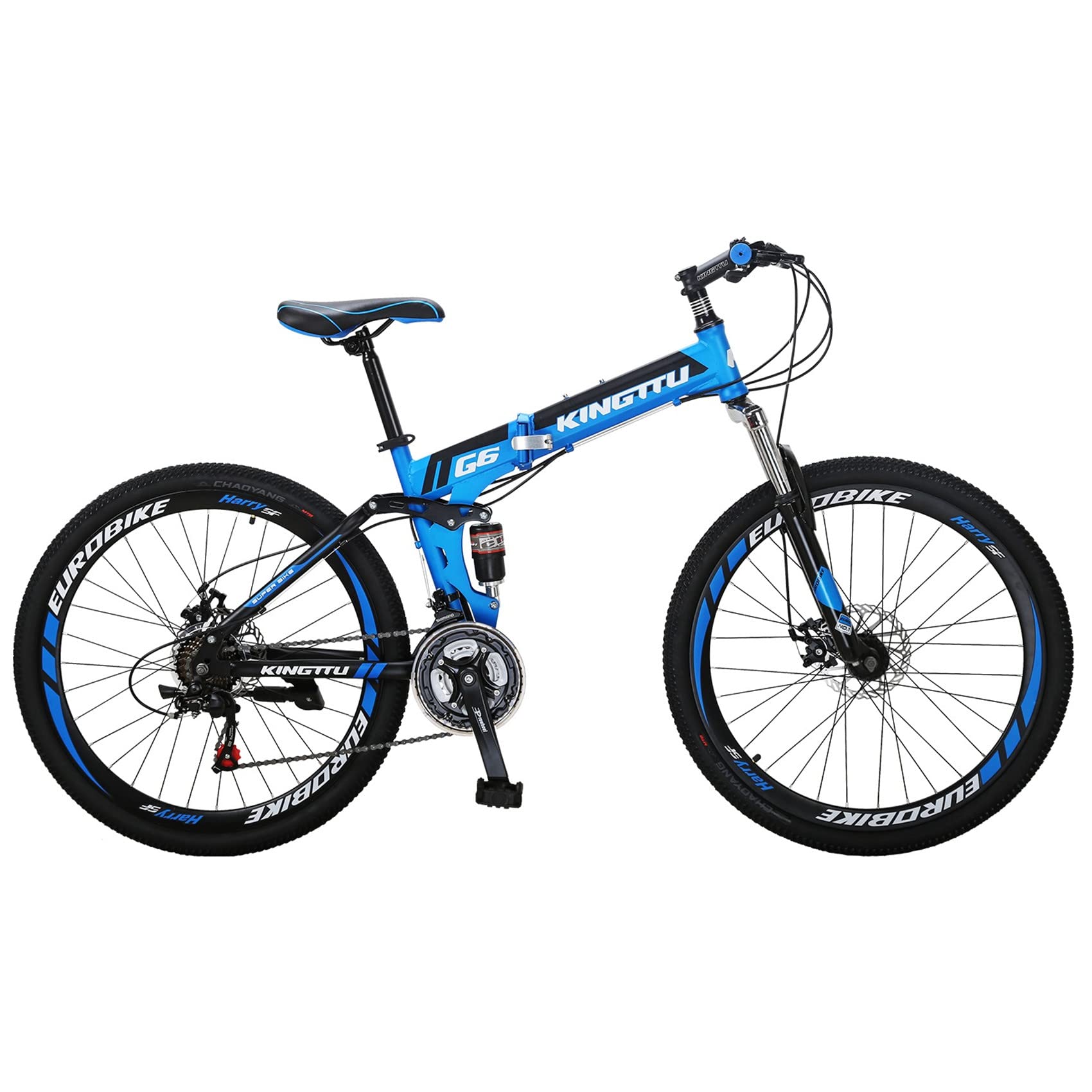 Amazon.com: EUROBIKE 26 Inch Folding Mountain Bike,Dual Disc Brake