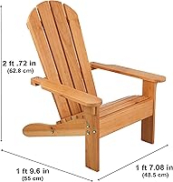 Vista 3 de Silla KidKraft Adirondack, blanco, 81, Silla Adirondack, Honey
