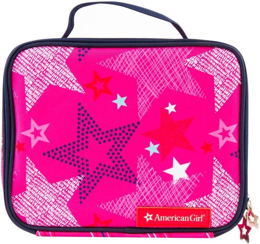 American Girl 24161 Pink Stars Lunch Tote, Multicolor