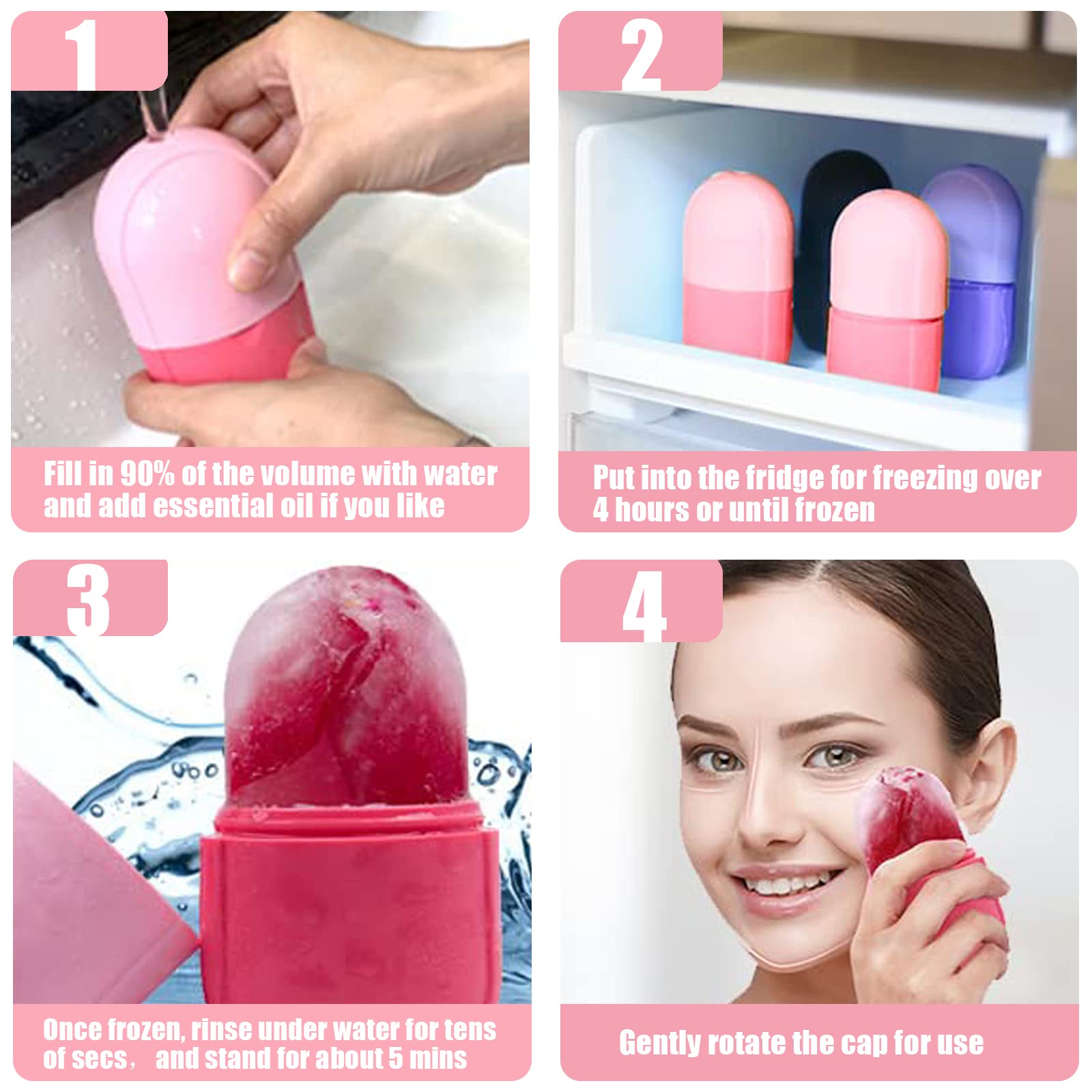 Buy Ice Face Roller, Ice Roller for Face and Eye, Enhance Skin Glow