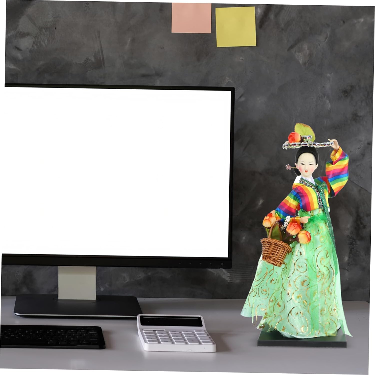 Korean Style Hanbok Doll Accessories Korean Collectible Hanbok Statue Traditionaldoll Decoration