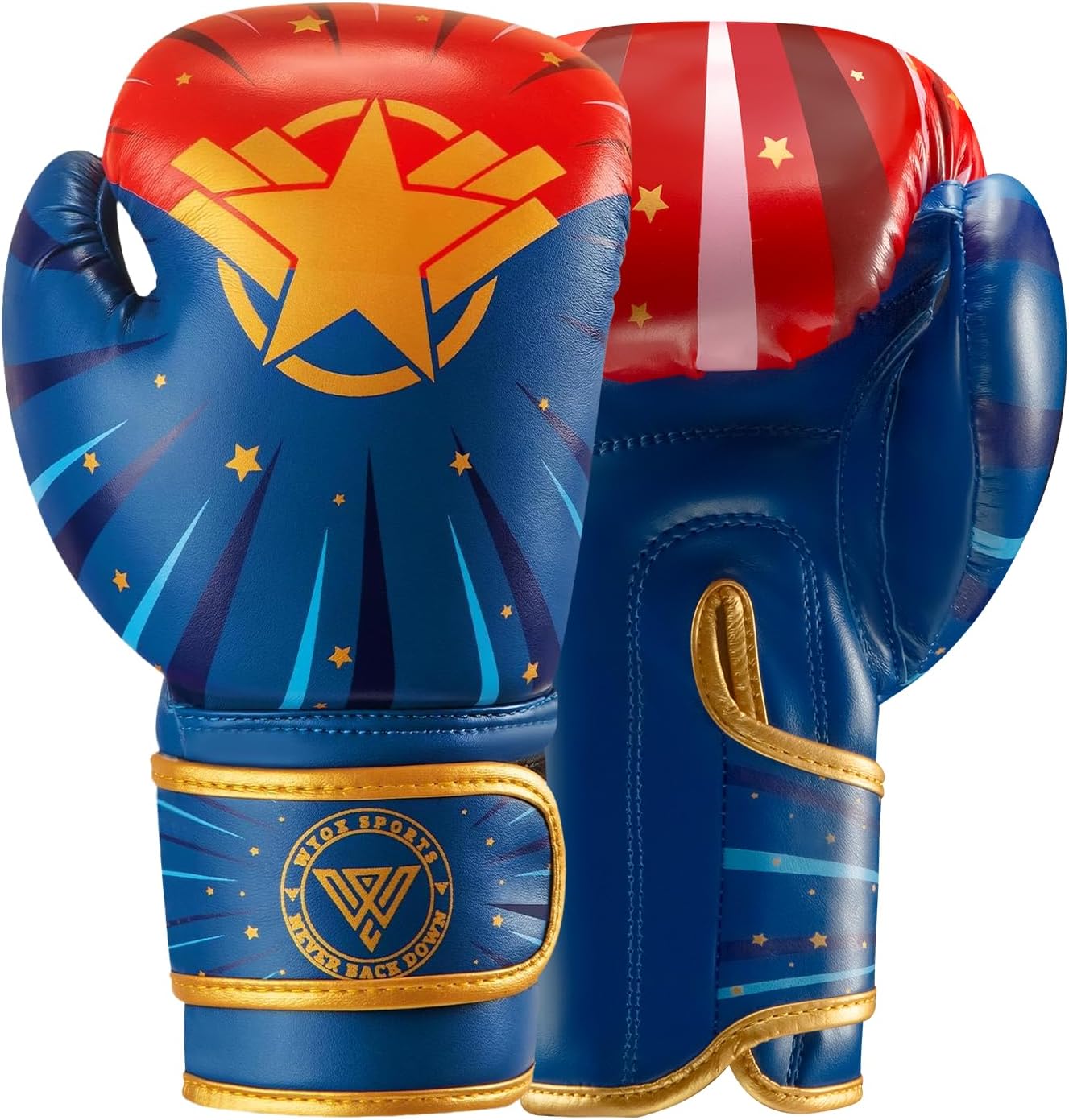 WYOX Kids Boxing Training Bundle – Curved Punch Mitts & Youth Gloves Set for Martial Arts, Kickboxing, Muay Thai, Karate, and MMA Practice
