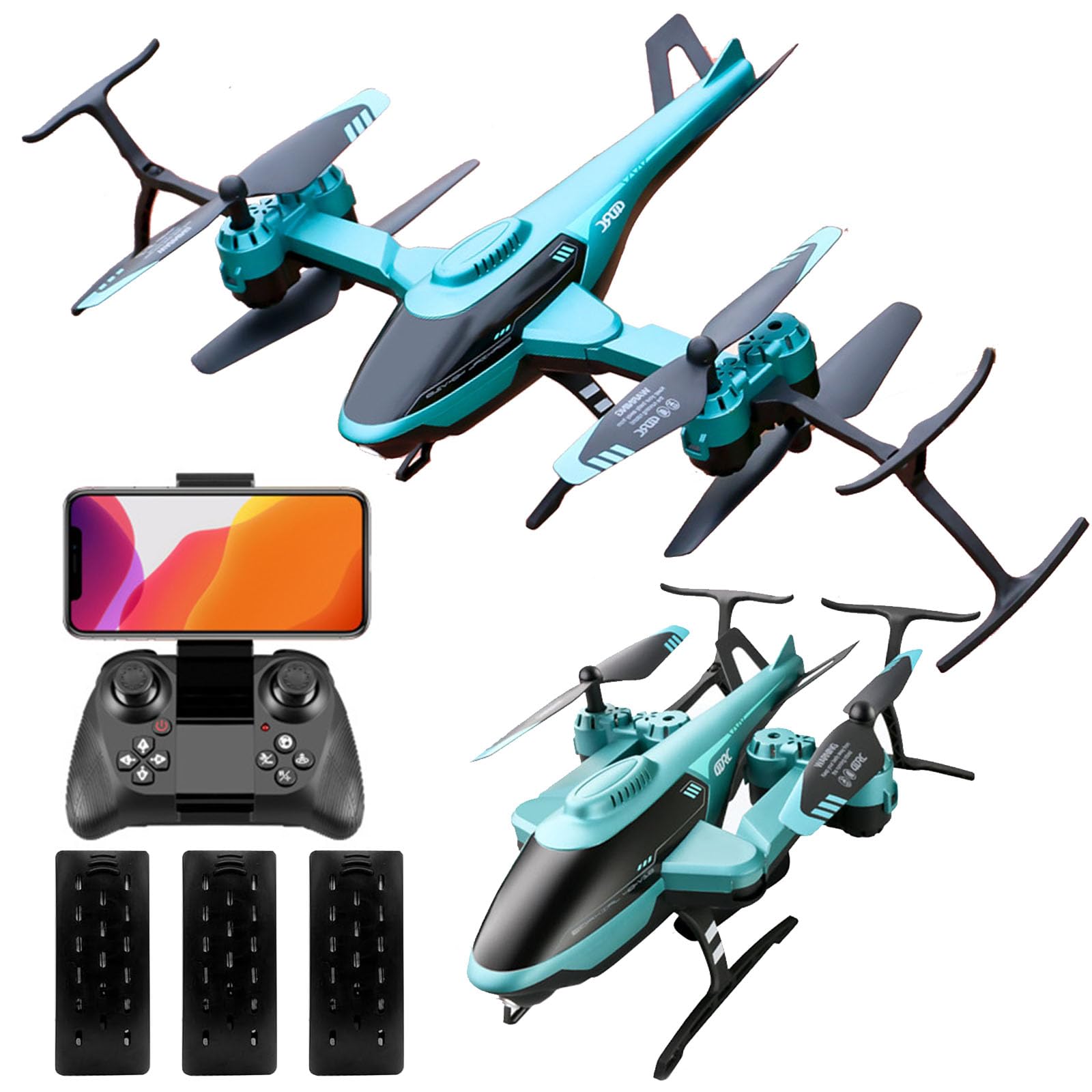 Aereo A Telecomando, Elicottero RC Pieghevole A 2,4 GHz Con Evitamento Degli Ostacoli, Ribaltamenti A 360 ° Sostegno All'altitudine Quadcoptero Di Decollo/atterraggio A Chiave Unica
