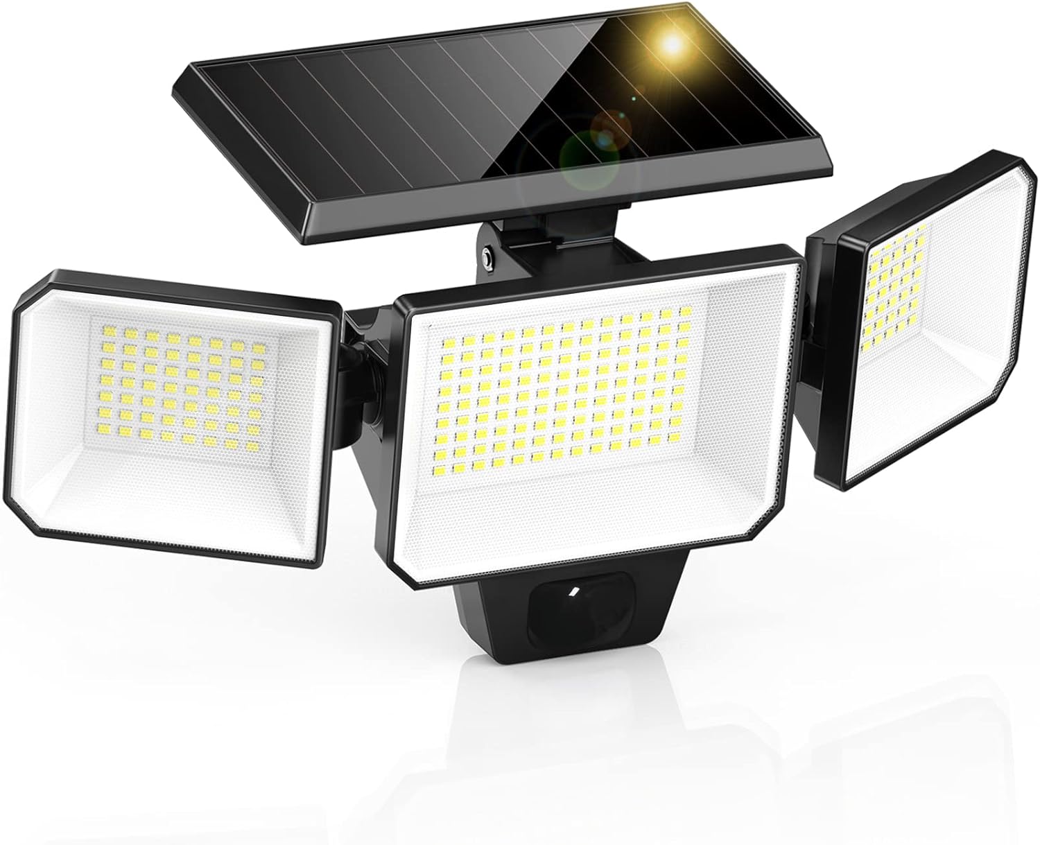 MEDE Solar Security Lights Outdoor Motion Sensor,1200LM Solar Floodlight with 360° Adjustable 3