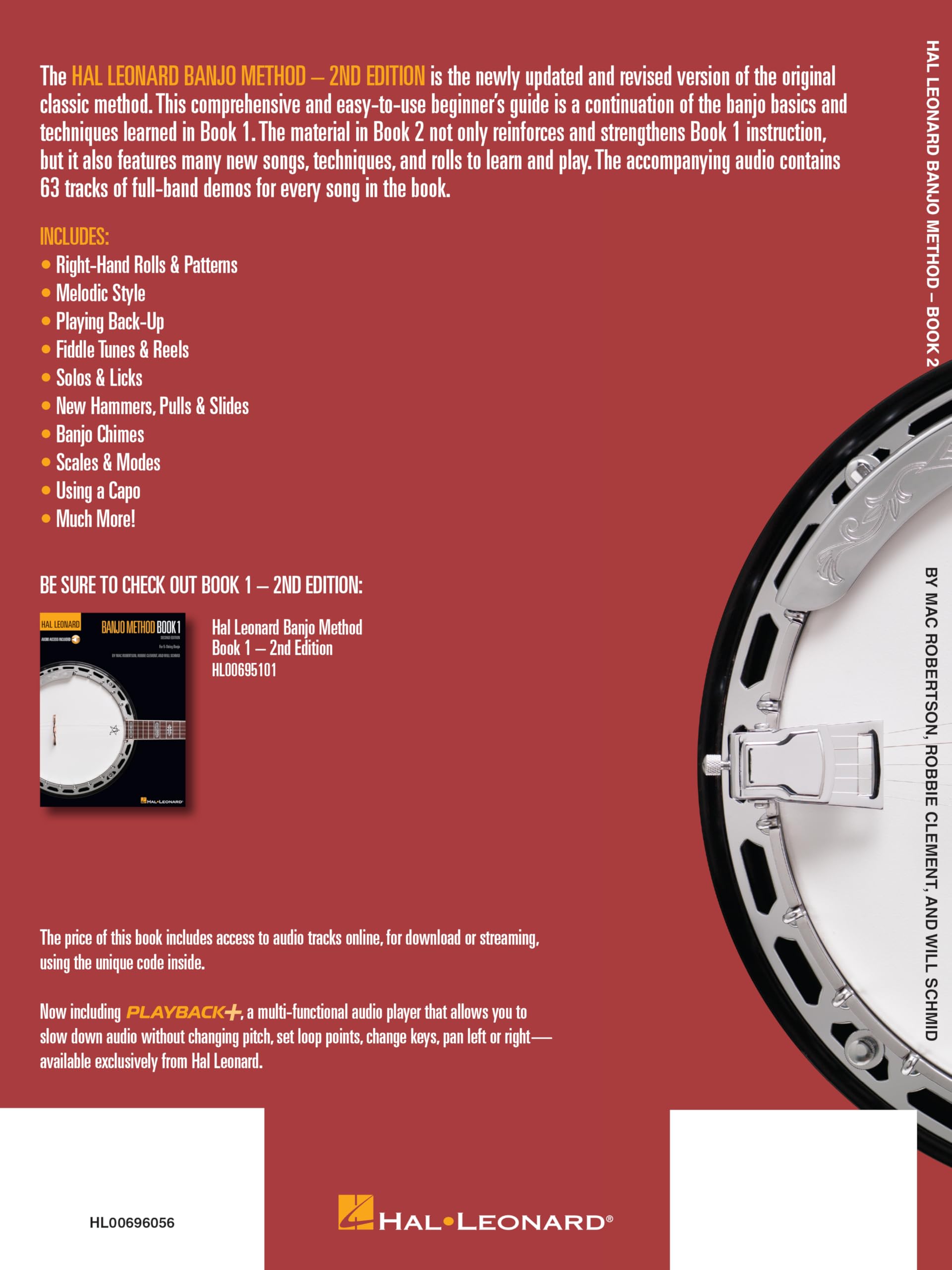 Robertson/Clement/Schmid Hl Banjo Method BK 2 2nd Edition Bjo Book/CD (Hal Leonard Banjo Method): For 5-String Banjo