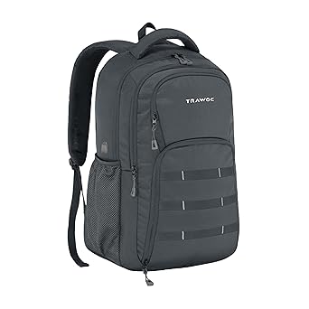 TRAWOC 35L Laptop Backpack TPB05| Office & Travel Bag with 16-Inch Padded Laptop Compartment, USB Charging Port - 3-Year Warranty
