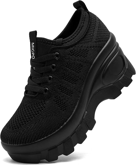 Women's Chunky Platform Wedge Sneakers by [Your Brand]
