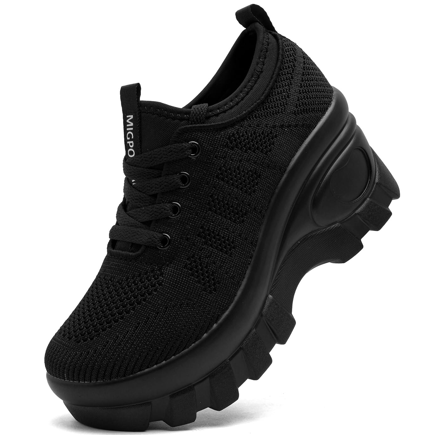 Women's Chunky Platform Wedge Sneakers Mesh Walking Shoes