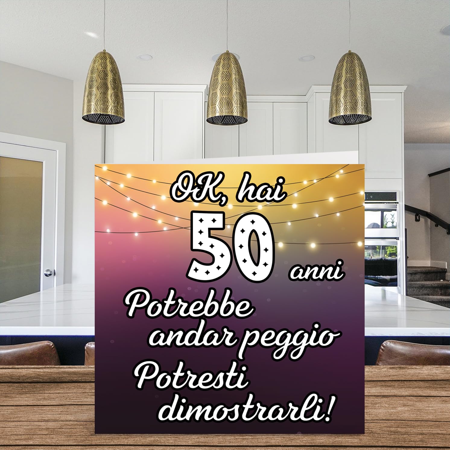 Lustige 50. Geburtstag Karte - 'Es Könnte Schlimmer Sein' Spruch