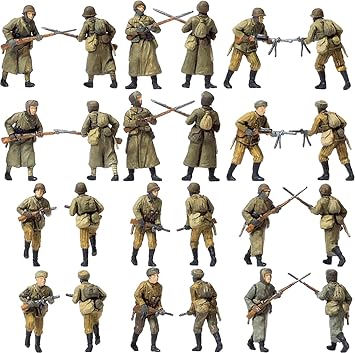 Prizer GP72540 1/72 Soviet Winter Attack Scene 12 Pieces 1941-45 Plastic Model