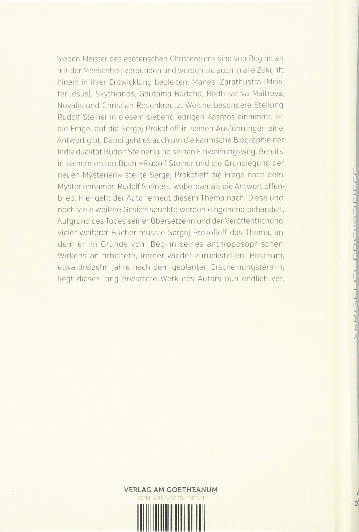 Rudolf Steiner und die Meister des esoterischen Christentums