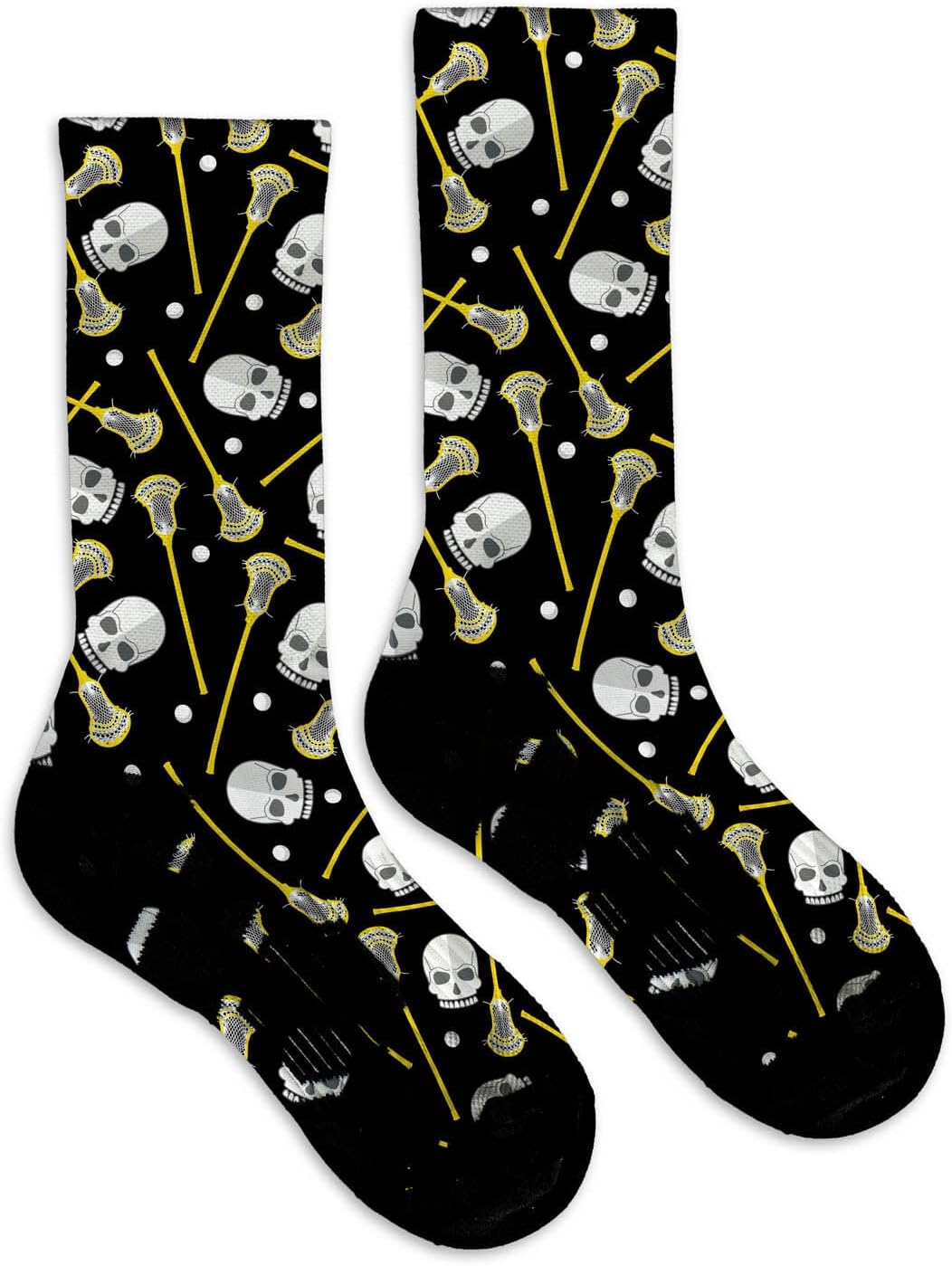 ChalkTalkSPORTS Lacrosse Performance Mid-Calf Socks - Multiple Designs - Graphic Flex Lacrosse Socks - Youth and Adult - Image 4