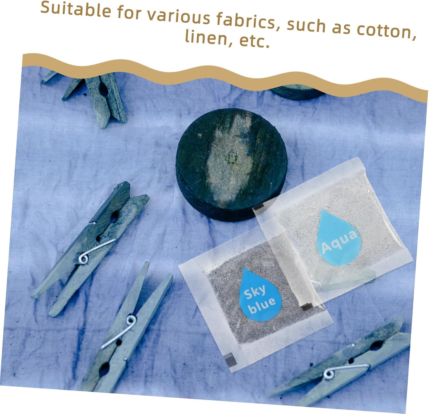 OSALADI 10Pcs Tie Dye Powder Set for DIY Fabric Crafts Permanent Color for Boys and Girls Adults Easy to Use Non-Fading Dyeing Powder for T-Shirts Hoodies